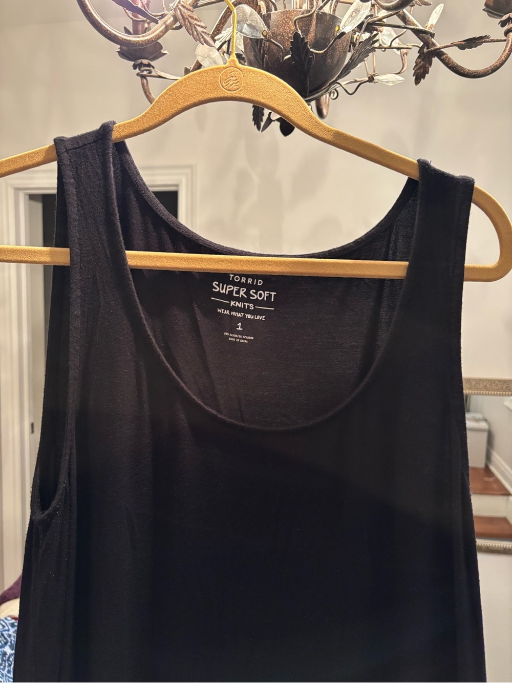 torrid Black Scoop Neck Super Soft Tank